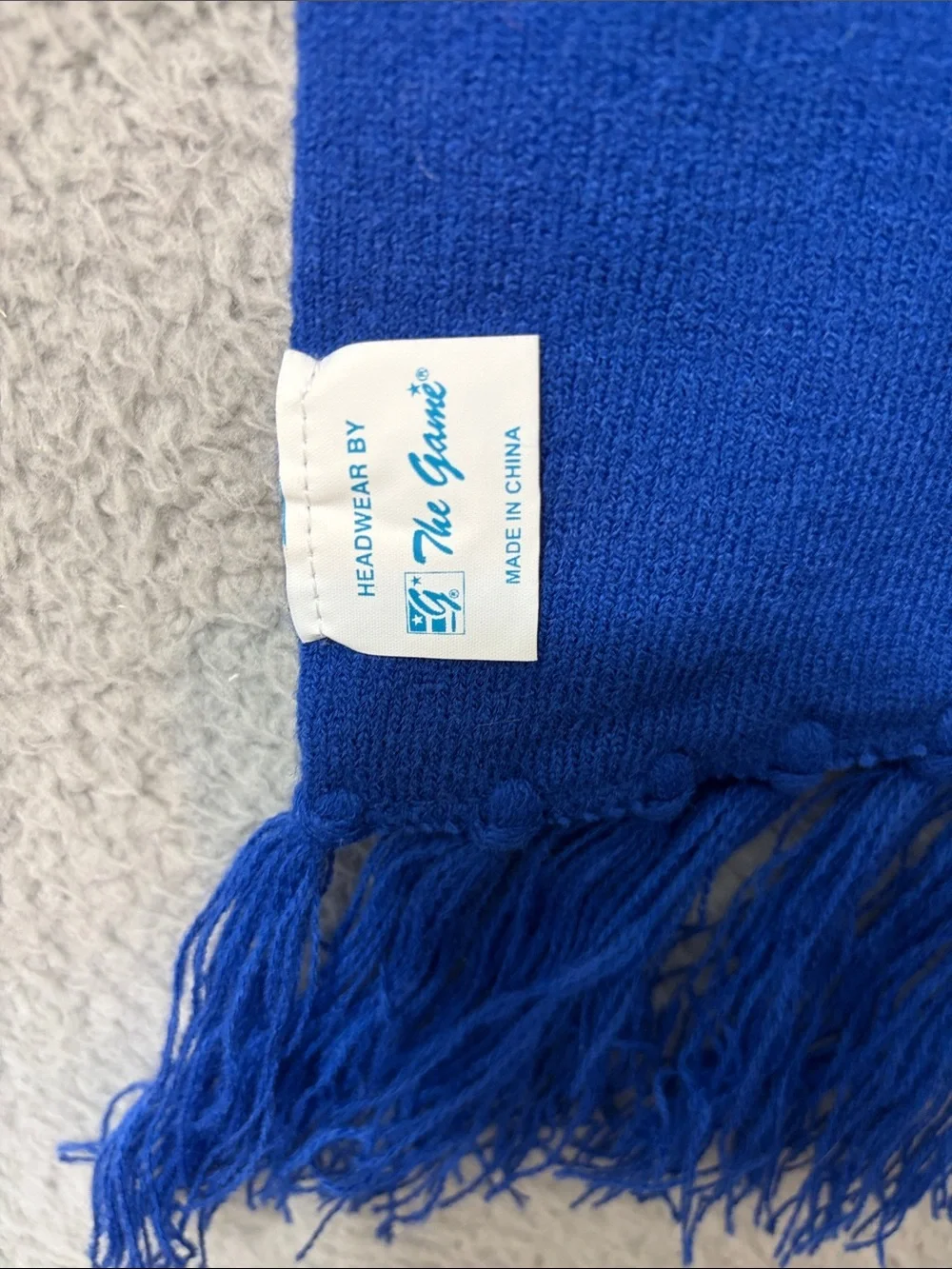 Boise State Broncos- Blue and Orange Horse Logo Team Scarf. One size.